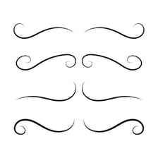 A simple line curved into an arc