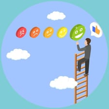 An illustration of prior experience helping someone succeed.