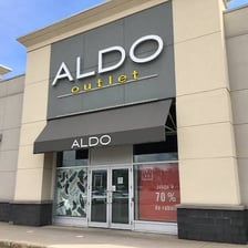 An ALDO footwear store displaying the brand’s name.