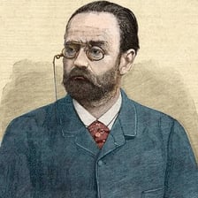 Portrait of French novelist Émile Zola.