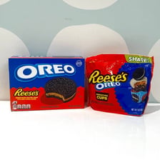 Oreo cookies shown with Reese’s peanut butter branding.