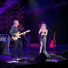 Two performers appearing together as a duo