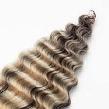 A close-up showing hair extensions woven into natural hair.
