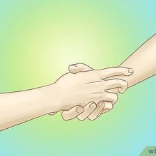 A person helping another with an honest and compassionate gesture
