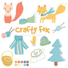 An illustration of a fox representing cleverness and craftiness.