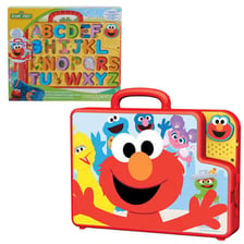 A Sesame Street scene featuring an alphabet lesson