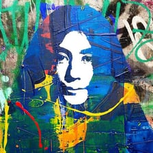 Portrait of artist Yoko Ono