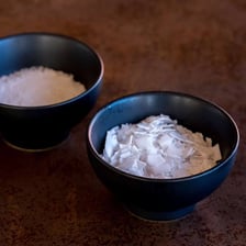 Supplies associated with traditional soap making, including lye.