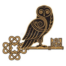 An owl representing the traditional symbol of wisdom