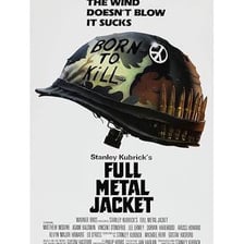 A poster for Stanley Kubrick's 1987 film Full Metal Jacket