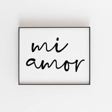A romantic couple using the Spanish term of endearment “mi amor.”