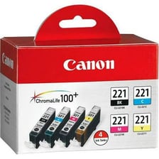 Printer ink cartridges in several colors
