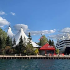 A waterfront view of Sault Ste. Marie