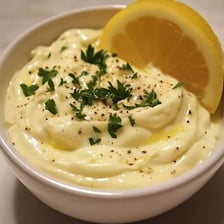 A bowl of creamy Provençal aioli sauce