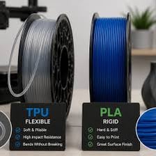A flexible material being bent without breaking.
