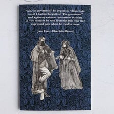 An illustration of Jane Eyre as a governess
