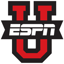 The ESPNU logo associated with college sports broadcasts.