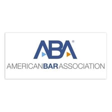 The logo of the American Bar Association.