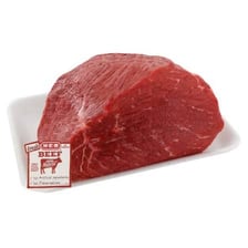 A rump roast cut of beef