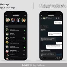 A smartphone displaying a private direct-message conversation