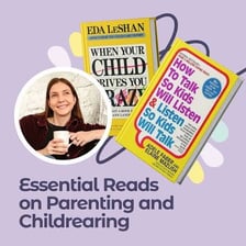 A reference image of childcare expert Eda LeShan.