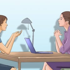 A person giving a reluctant affirmative response in conversation.