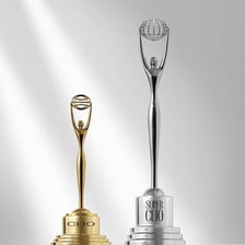 Trophy from the Clio Awards for advertising