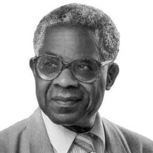 Portrait of Martinican poet Aimé Césaire