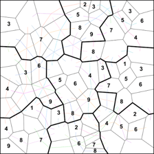 A blank Sudoku grid divided into nine smaller boxes