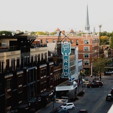 Downtown Fargo, North Dakota.
