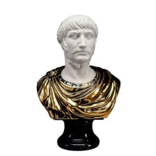 A marble bust depicting the Roman emperor Nero