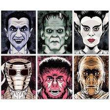 Poster-style image of a frightening movie monster