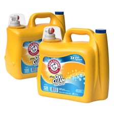 A bottle of OxiClean laundry detergent.
