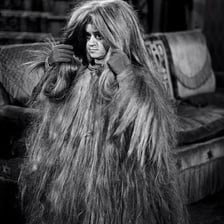 Cousin Itt, the long-haired character from The Addams Family