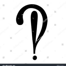 An interrobang symbol combining a question mark and exclamation point
