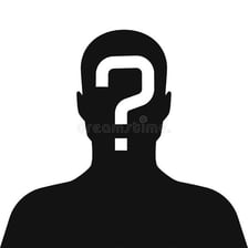 A silhouette representing an unspecified person