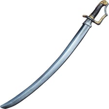 A curved fencing saber