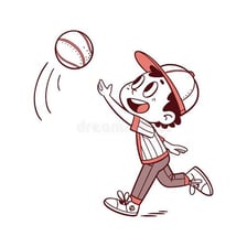 A person hurling a ball through the air.