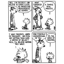 A philosophical illustration representing Pascal's wager and belief