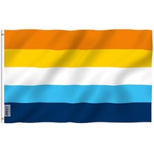 Aromantic and asexual pride flags displayed side by side.