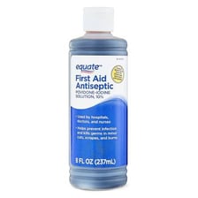 A bottle of iodine-based topical antiseptic.