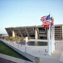 Dallas City Hall, designed by architect I. M. Pei.