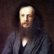 Portrait of chemist Dmitri Mendeleev