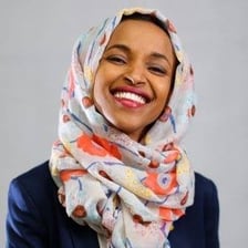 Official portrait of U.S. Representative Ilhan Omar.