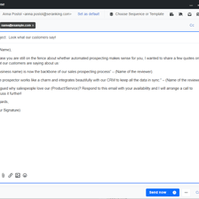 An email reply being prepared with an additional recipient.