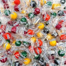 Colorful round jawbreaker candies