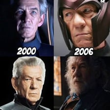 Ian McKellen portraying Magneto in an X-Men film.