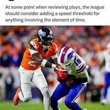 A sports action being reviewed in slow motion