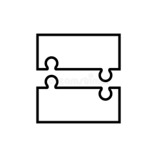 Two objects positioned separately with clear space between them