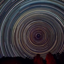 Polaris visible in the northern night sky